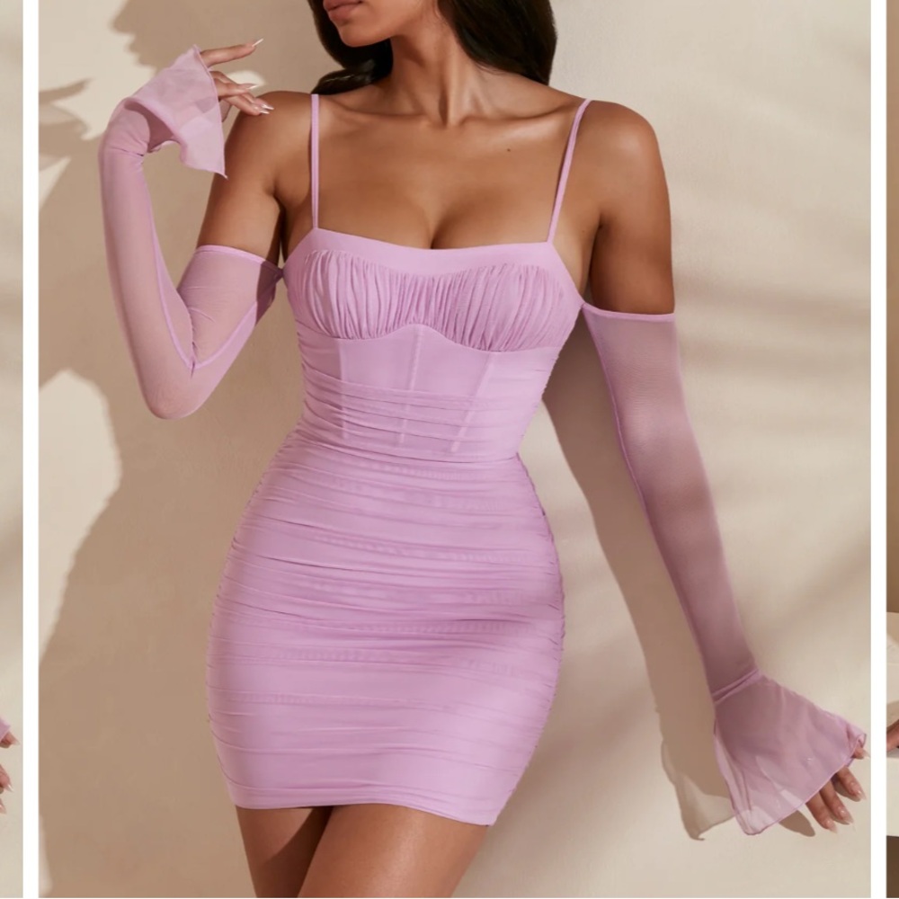 Oh Polly Honor US 6 Off The Shoulder Mini Dress